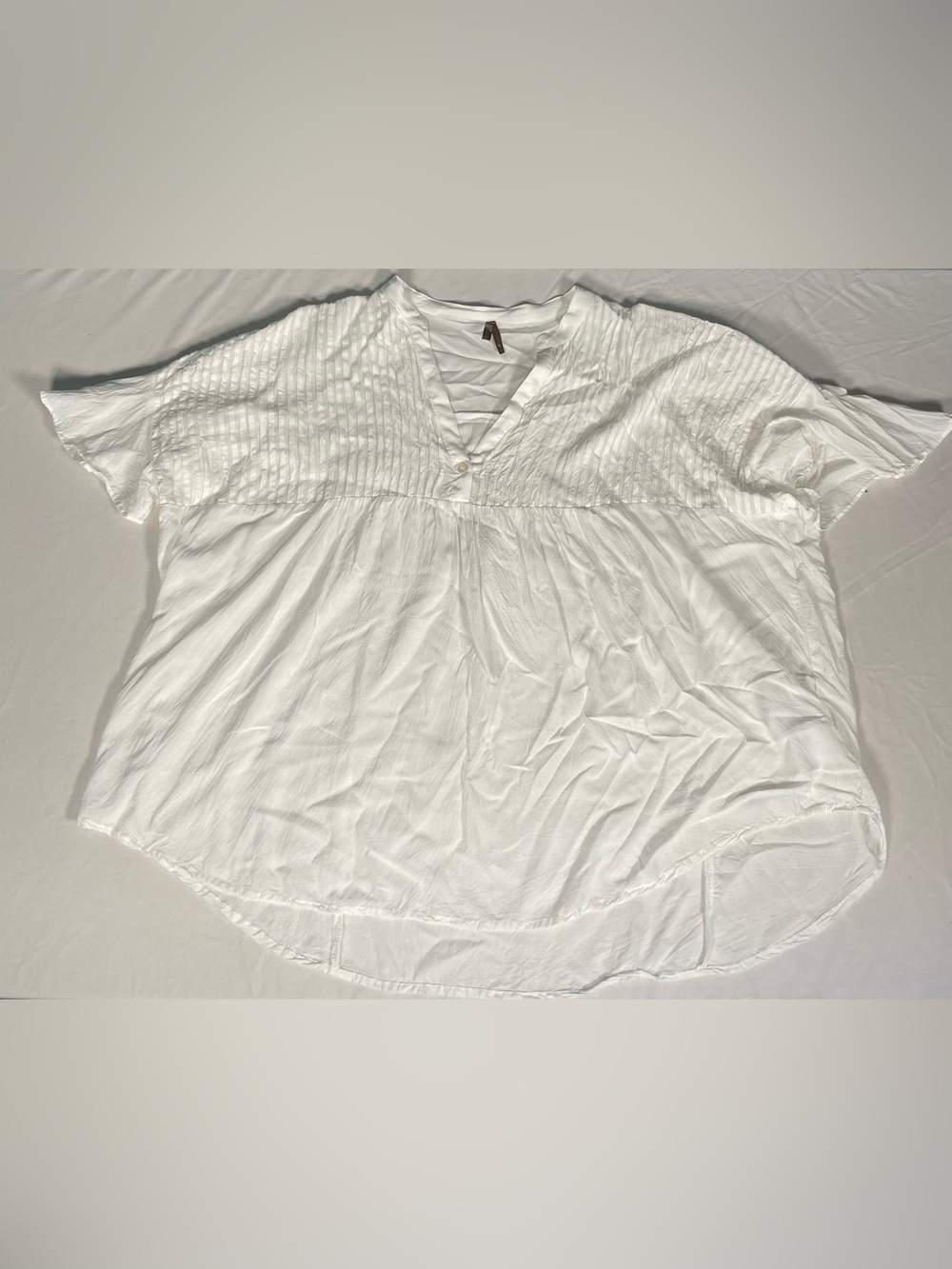 Stetson Women’s Oversized Flowy Blouse Flutter White Size Medium Boho Western